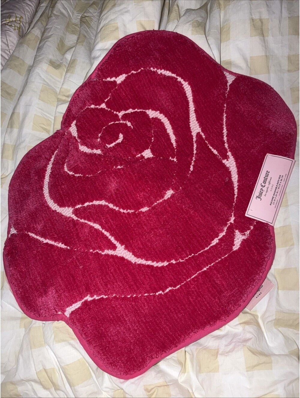 Juicy Couture pink ROSE Bath Rug